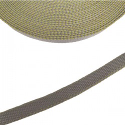 Belt Beige and yellow cotton webbing