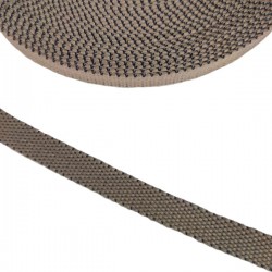 Cintas Belt Cincha de algodón fina beige y azul