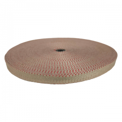 Cintas Belt Cincha de algodón fina beige y rojo