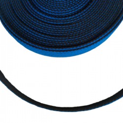 Ceinture Sangle de coton bleu et noir