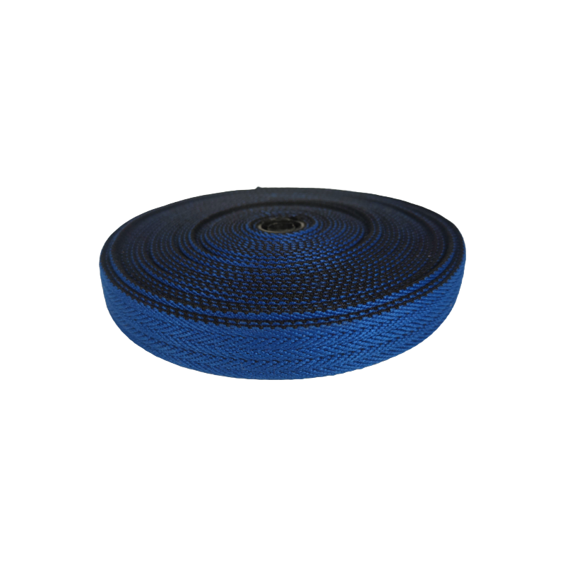 Ceinture Sangle de coton bleu et noir