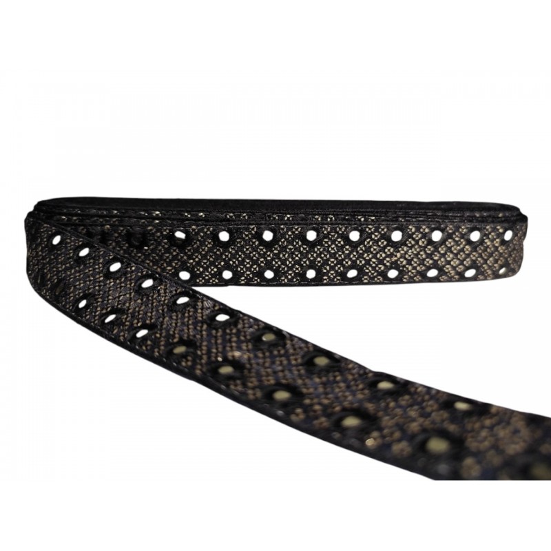 Home 3cm black mirrored embroidered ribbon Babachic by Moodywood