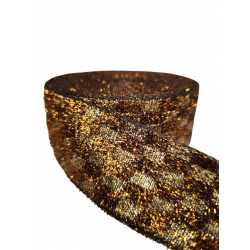 Home 5cm Brown and Gold Glitter Ribbon. Babachic by Moodywood