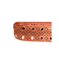 Inicio Cinta en tono rosa salmón claro bordada con espejos sobre tela de tul de 3cm. Babachic by Moodywood