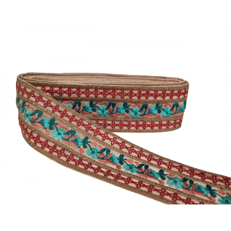 Accueil Ruban tulle violet pastel brodé 65 mm Babachic by Moodywood