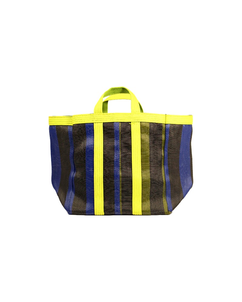 Sac Picnic Small Bleu et kaki fluo| Plastique Recyclé