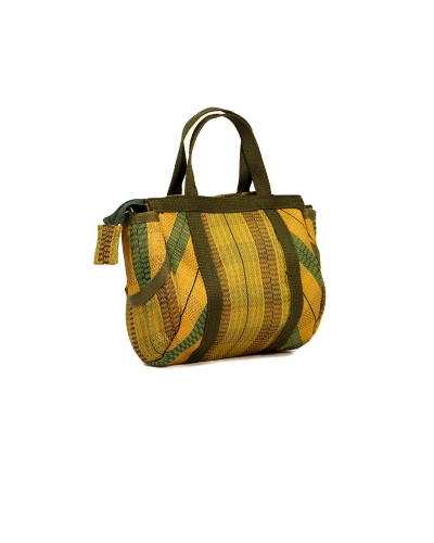 Bolso Mini Buni Bag Oliva y Oro| Plástico Reciclado
