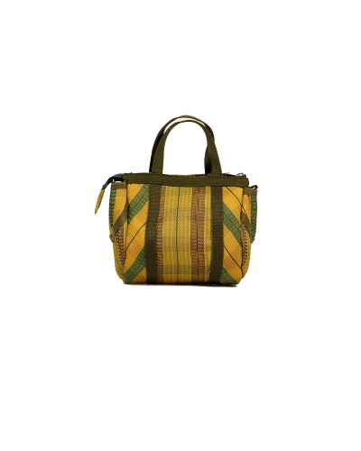 Bolso Mini Buni Bag Oliva y Oro| Plástico Reciclado