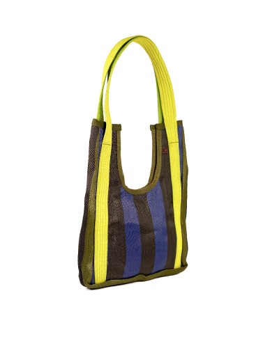 Hole Bag Cobalto: Bolso de Hombro Boho Reversible - Babachic