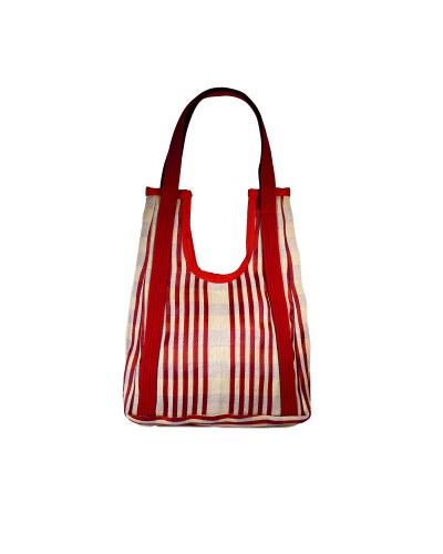 Hole Bag Candy Cane: Bolso de Hombro Boho Reversible - Babachic