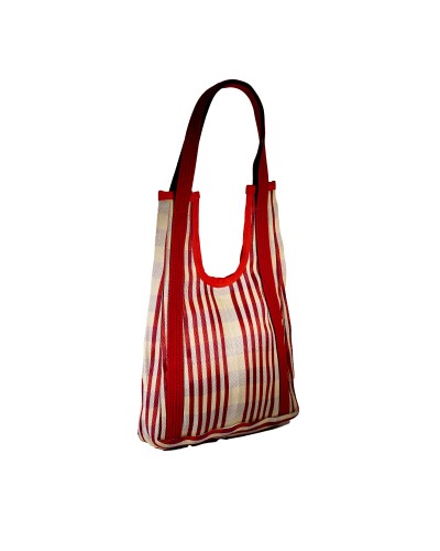 Hole Bag Candy Cane: Reversible Boho Shoulder Bag - Babachic