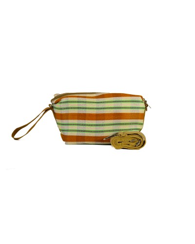Catch Bag Naranja y menta de Babachic | Bolso de Mano y Bandolera Versátil