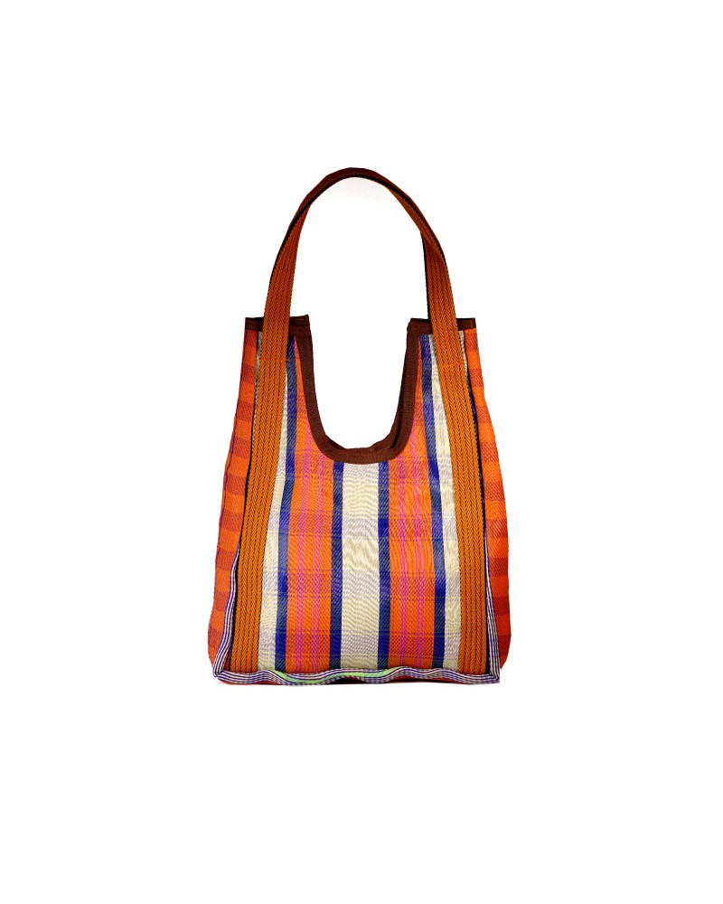Hole Bag Nectarine: Reversible Boho Shoulder Bag - Babachic