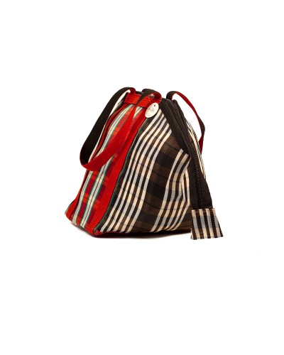 Bolso Berlingo Escocés Babachic | Bolso de Hombro Artesanal Grande