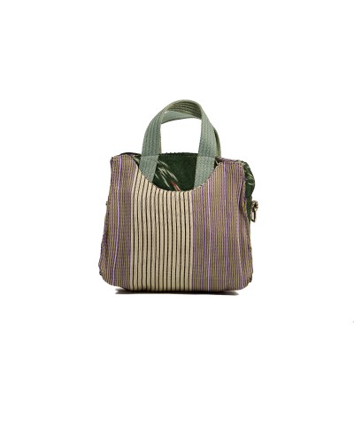 Bolso Z Purse Lavender Stripe: Diseño Ikat y Plástico Reciclado | Babachic Shop