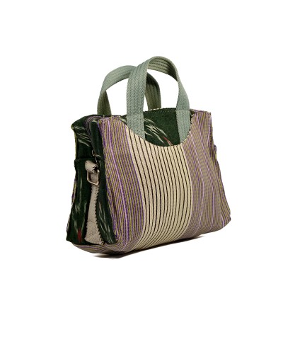Bolso Z Purse Lavender Stripe: Diseño Ikat y Plástico Reciclado | Babachic Shop
