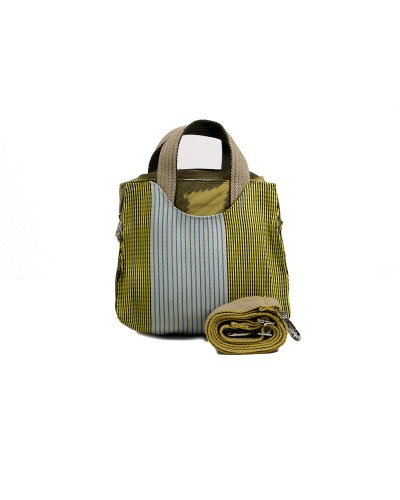 Z Purse Olive Bag: Ikat Design & Recycled Plastic | Babachic Shop