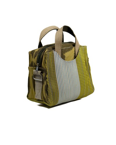 Z Purse Olive Bag: Ikat Design & Recycled Plastic | Babachic Shop