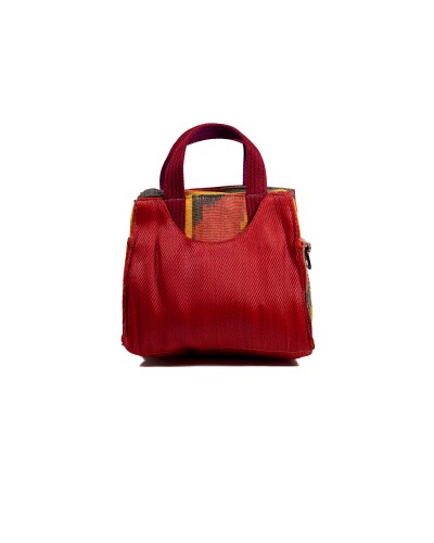 Sac Z Purse Écarlate: Design Ikat et Plastique Recyclé | Babachic Shop