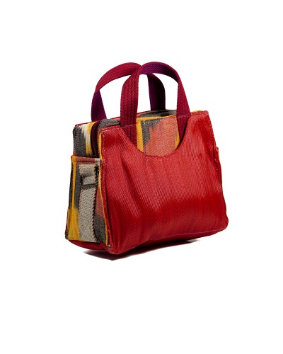 Bolso Z Purse Escarlata: Diseño Ikat y Plástico Reciclado | Babachic Shop