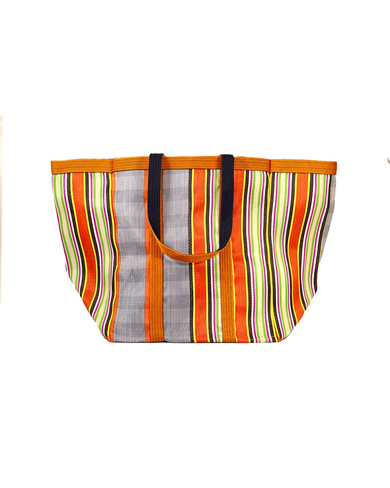 Bolso Picnic Medium Naranja vibrante - El Bolso Ideal para la Playa y el Día a Día - Babachic