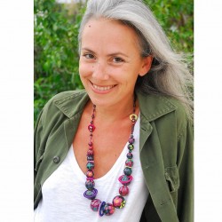 Bijoux Collier mi long prune - Winter nights Babachic by Moodywood