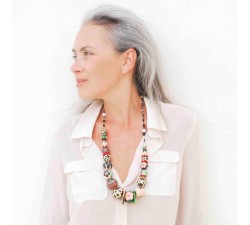 Collares Collar medio largo beige/negro - Winter nights Babachic by Moodywood