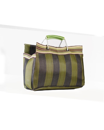 Babachic Shop - Sac Market Vintage Small Militaire - Cabas en plastique recyclé