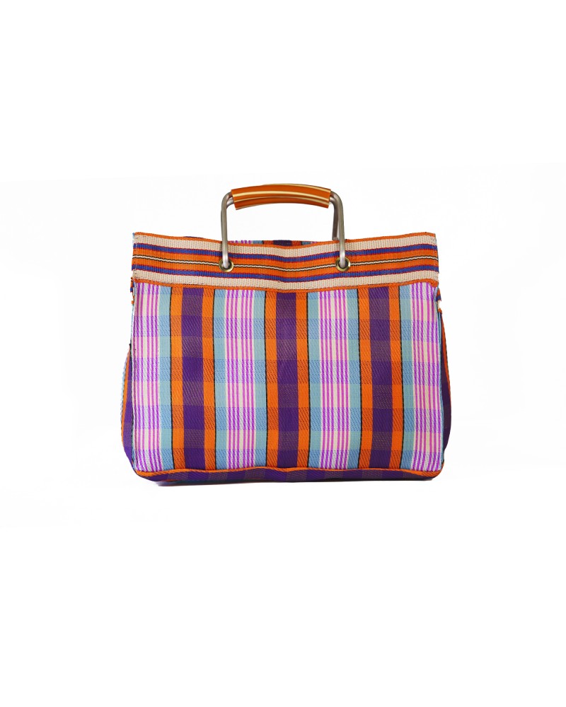 Babachic Shop - Bolso Market Vintage Small Láser - Bolso Shopper de plástico reciclado
