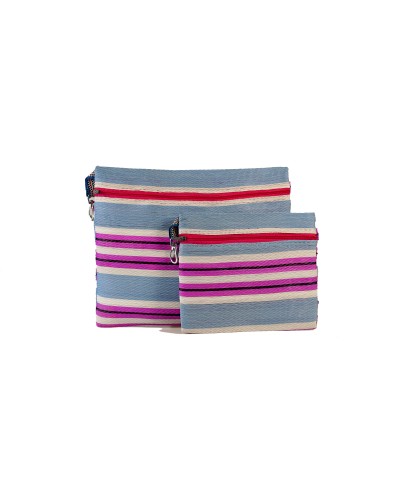 Pouches 2P Set Turquesa - Dúo de Estuches de Plástico Reciclado