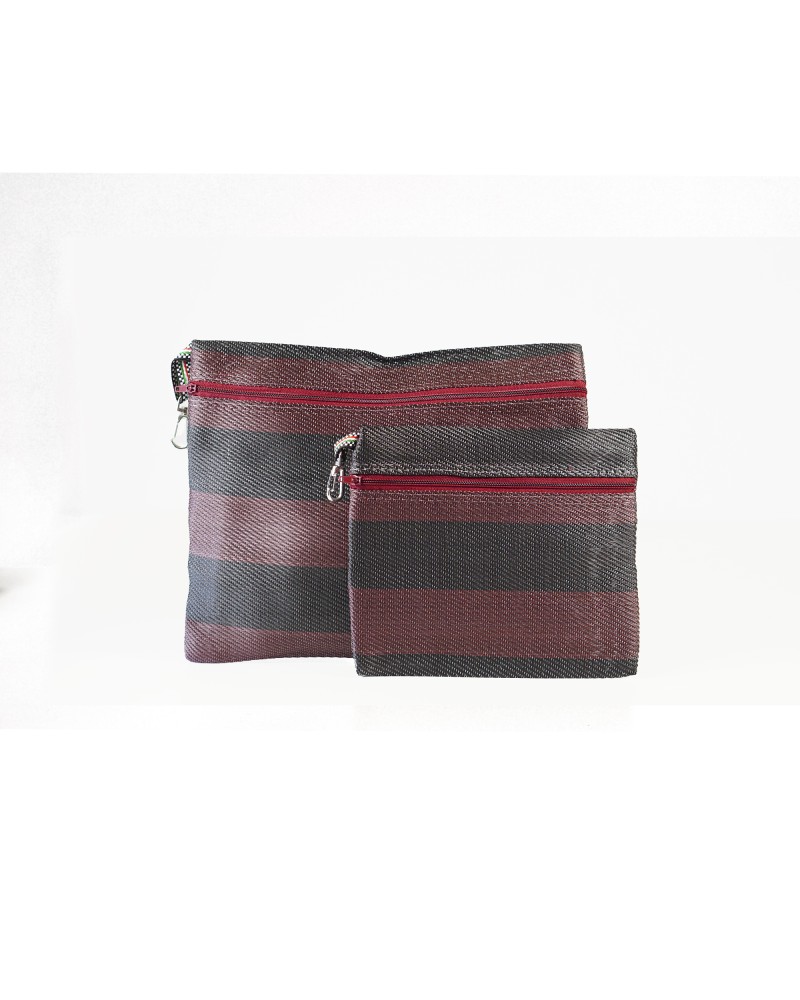 Pouches 2P Set Ébano - Dúo de Estuches de Plástico Reciclado