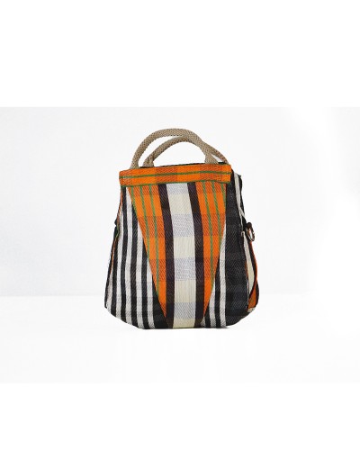 Bolso Petit Orange Grid| Bolso de Mano y Bandolera | Babachic Shop