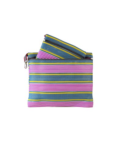 Pouches 2P Set Sweet Gum - Dúo de Estuches de Plástico Reciclado