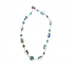 Short Light  necklace - Emerald