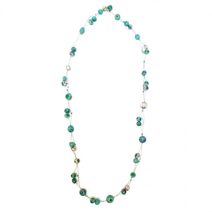 Long Light necklace - Emerald