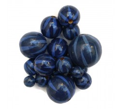 Zèbrées Perle en bois - Zébrée - Bleu marine Babachic by Moodywood