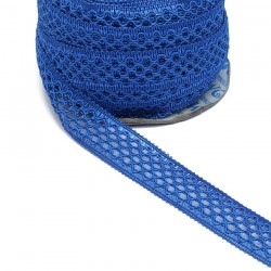 Lace ribbon - Blue - 20 mm