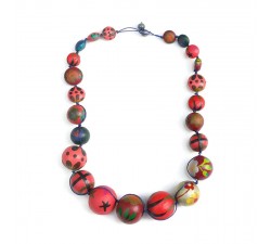Short Round necklace - Cherry