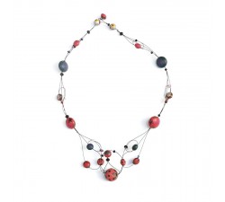 Cleavage necklace - Cherry