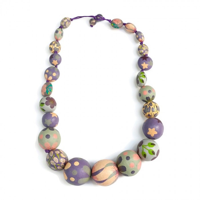 Short Round necklace - Lilac
