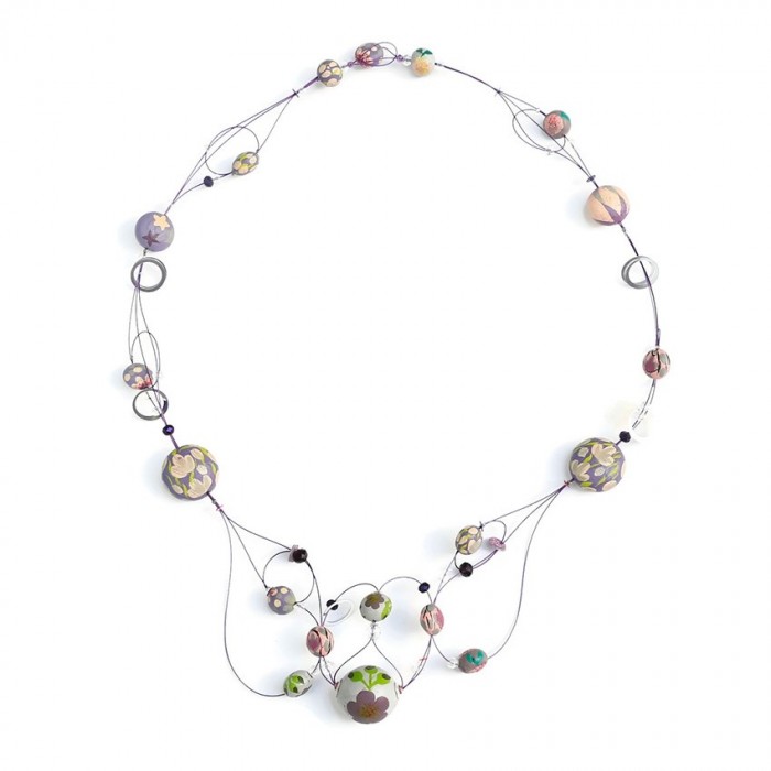 Cleavage necklace - Lilac