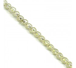 Braid Indian braid - Diamonds - Golden - 6 mm