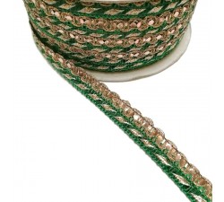 Braid Imperial braid - Green - 10 mm babachic