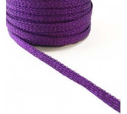 Braid Glazed ribbon - Purple - 7 mm babachic