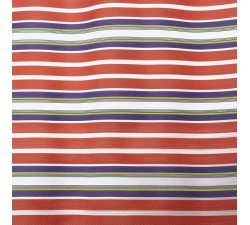 Striped recicled plastic Striped recycled fabric orange and purple babachic
