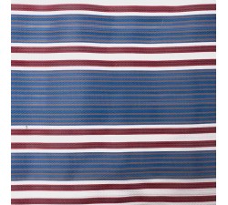 Striped recicled plastic Striped recycled fabric burgundy and blue babachic
