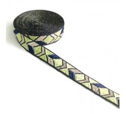 Ribbons Graphic ribbon - Green - 20 mm babachic