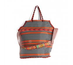 XXL bags Big orange and black color beach bag Babachic by Moodywood