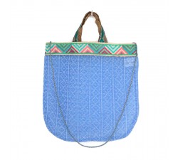 Transparent handbag Graphic light blue tote bag Babachic by Moodywood