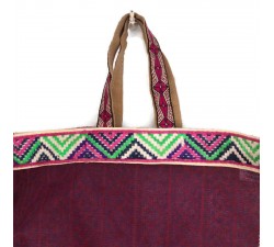 Transparent handbag Graphic magenta tote bag Babachic by Moodywood